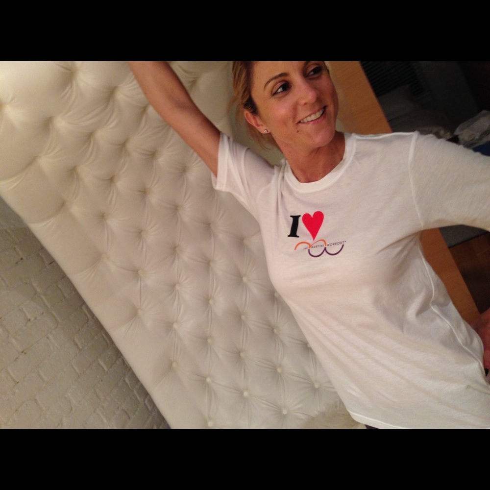 ‘I ❤️ The Martini Workout’ T-shirt.
